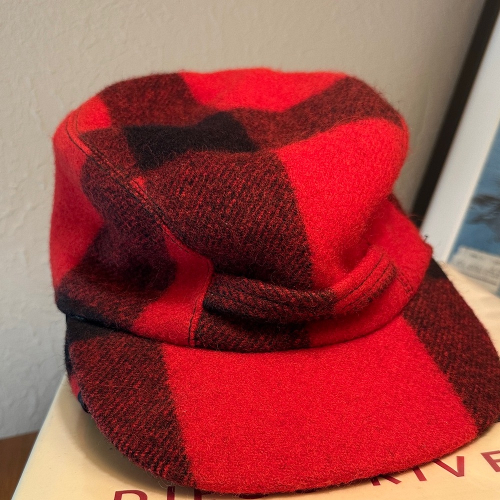 Filson Buffalo Check Wool Cap With Ear Flaps Size Xs View 4
